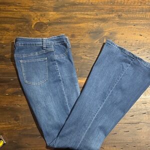 JC JQ-Classic Blue Women's Flare Jeans (TALL)